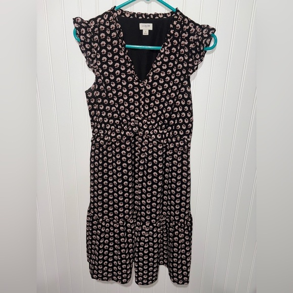 J. Crew Dresses & Skirts - J. Crew Black and Pink Floral Women's Dress| Size 2